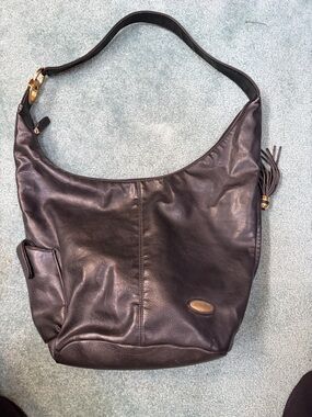 Rosetti Vegan Leather Hobo Shoulder Bag - Black